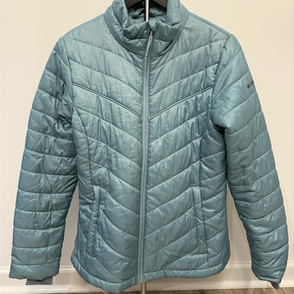 Columbia Omni-Heat Insulated Puffer Jacket Women’s Medium Blue